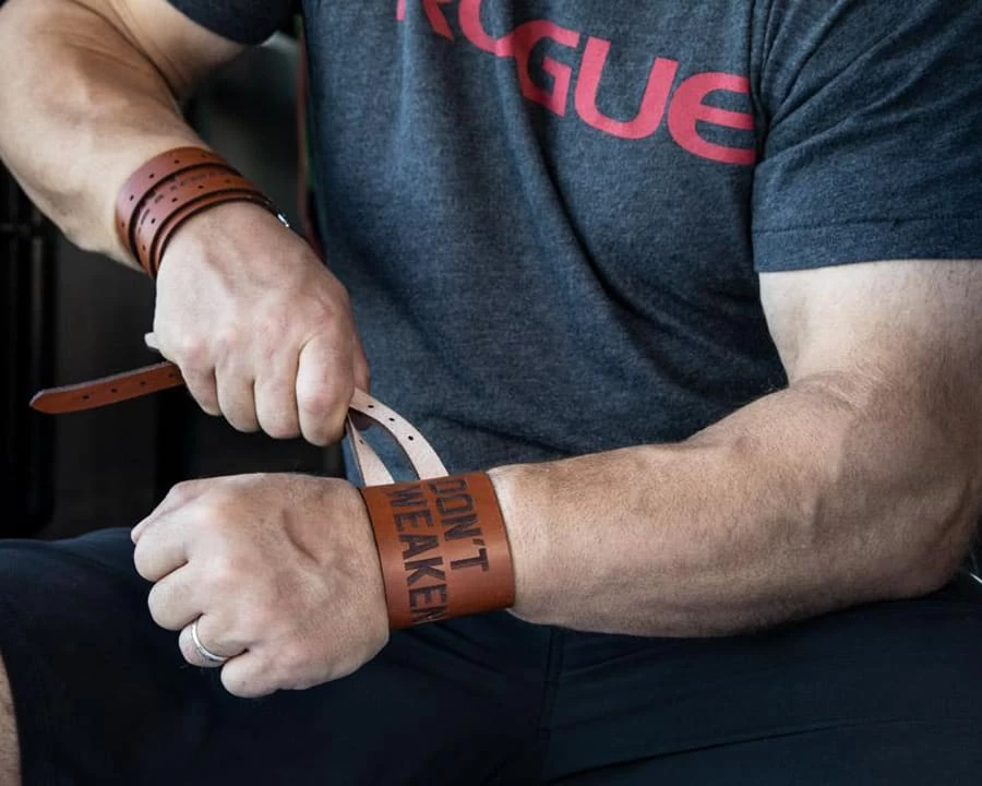 Rogue Leather Wrist Wraps - Don't Weaken 5 Rogue Leather Wrist Wraps - Don't Weaken - Image 3