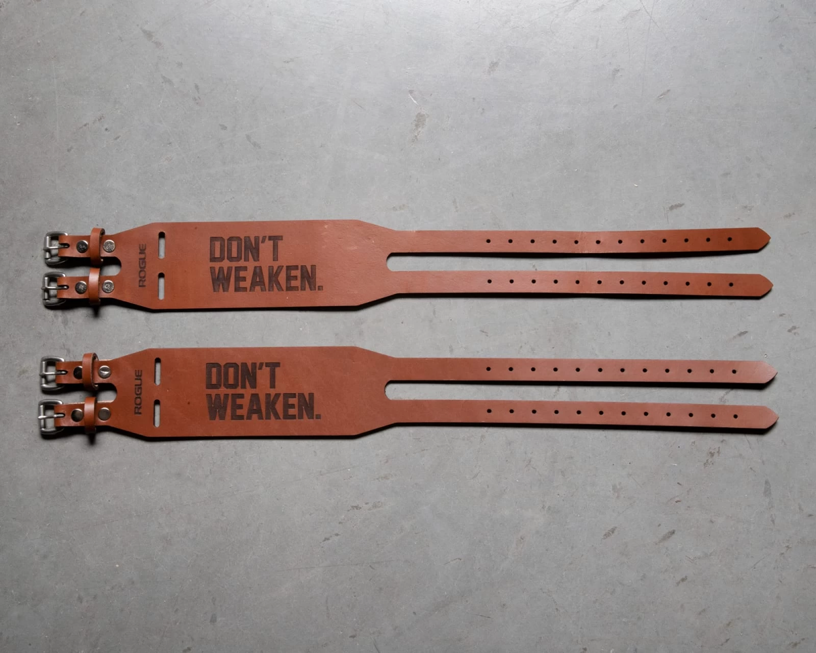 Rogue Leather Wrist Wraps - Don't Weaken 4 Rogue Leather Wrist Wraps - Don't Weaken - Image 2
