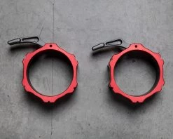 OSO Mighty Axle Collars - Red 9 OSO Mighty Axle Collars - Red -Fitness Equipment Store RA1825 AN RD web1 nzy0xz