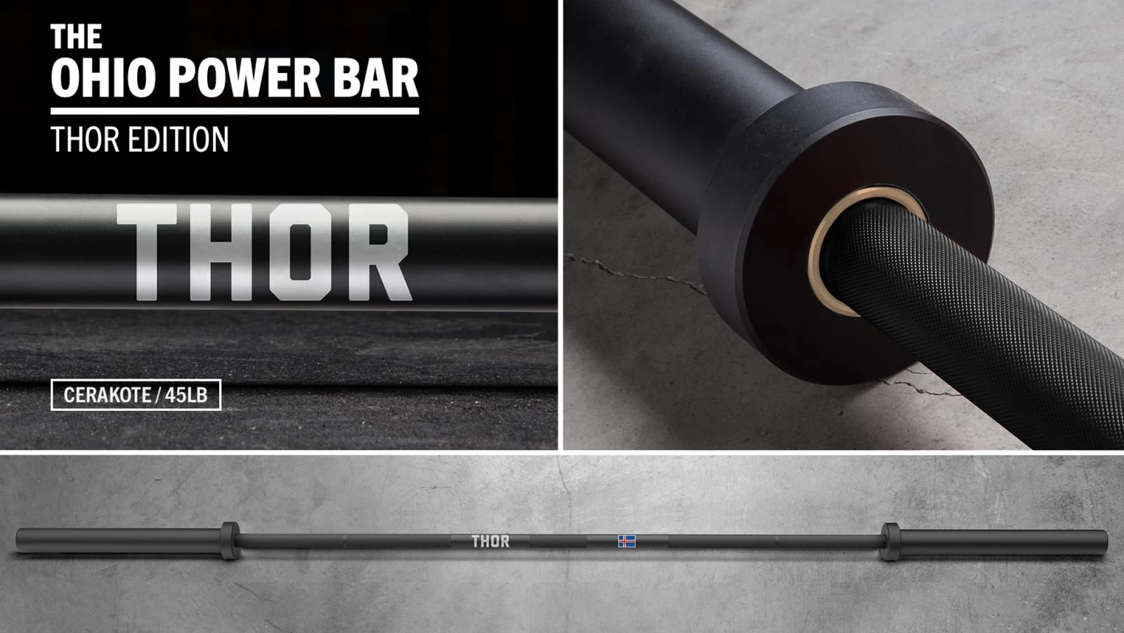 Rogue Athlete Cerakote Power Bar - THOR Edition 3 Rogue Athlete Cerakote Power Bar - THOR Edition