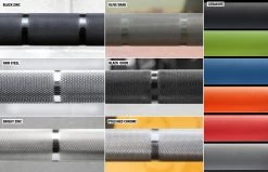 Rogue 28.5MM Boneyard Bars -Fitness Equipment Store shaft finishes web1 cgzecz